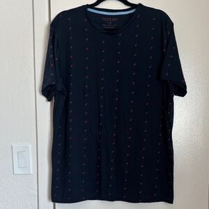 Cactus Man Navy Tee with Red Accents